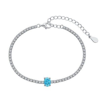 [Love More]0.75 Carat Exquisite Oval Cut Daily Bracelet