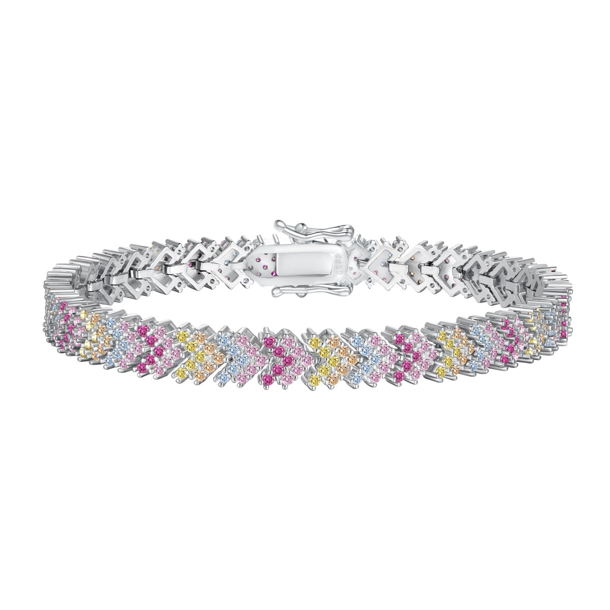 [Love More]Ornate Sparkling Round Cut Party Bracelet