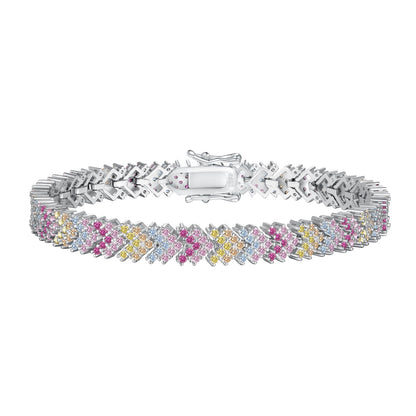 [Love More]Ornate Sparkling Round Cut Party Bracelet