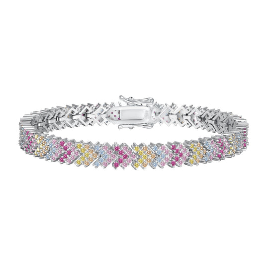 [Love More]Ornate Sparkling Round Cut Party Bracelet