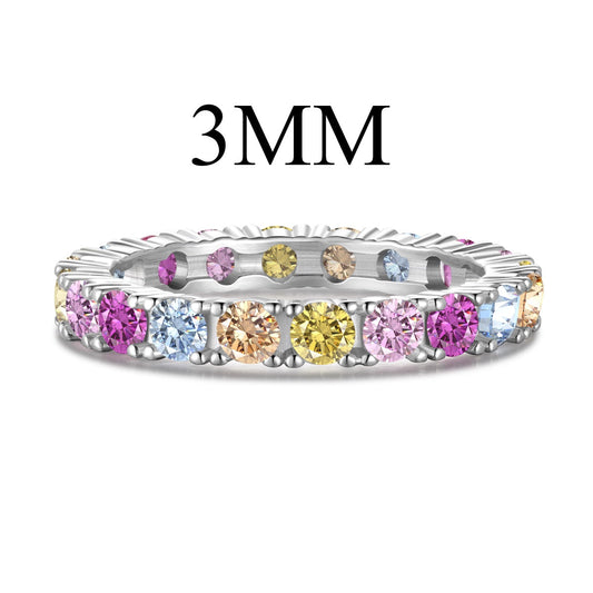 [Love More]Dazzling Lustrous Round Cut Tennis Ring
