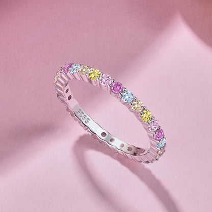 [Love More]Elegant Vivid Round Cut Daily Ring