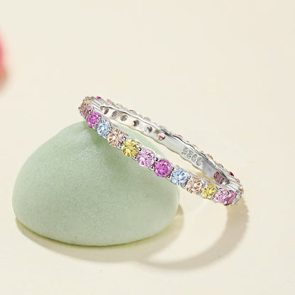 [Love More]Elegant Vivid Round Cut Daily Ring