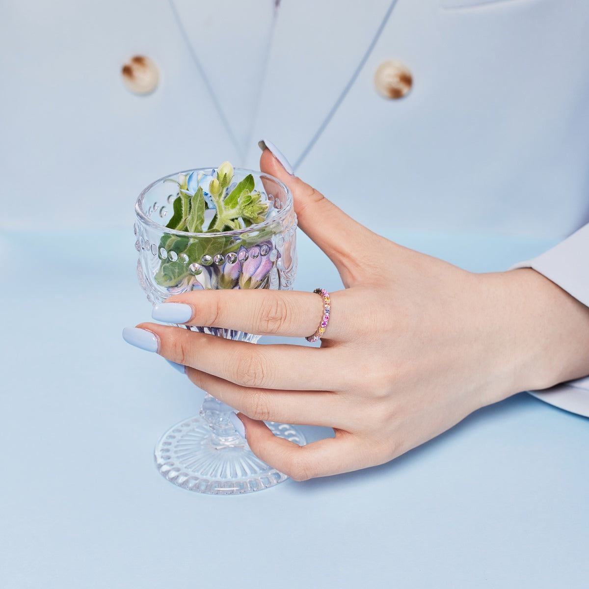[Love More]Dazzling Resplendent Round Cut Party Ring