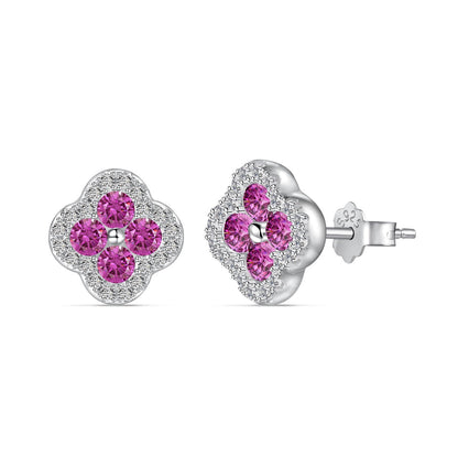 [Love More]Four-Leaf Clover Flower Shaped Earrings