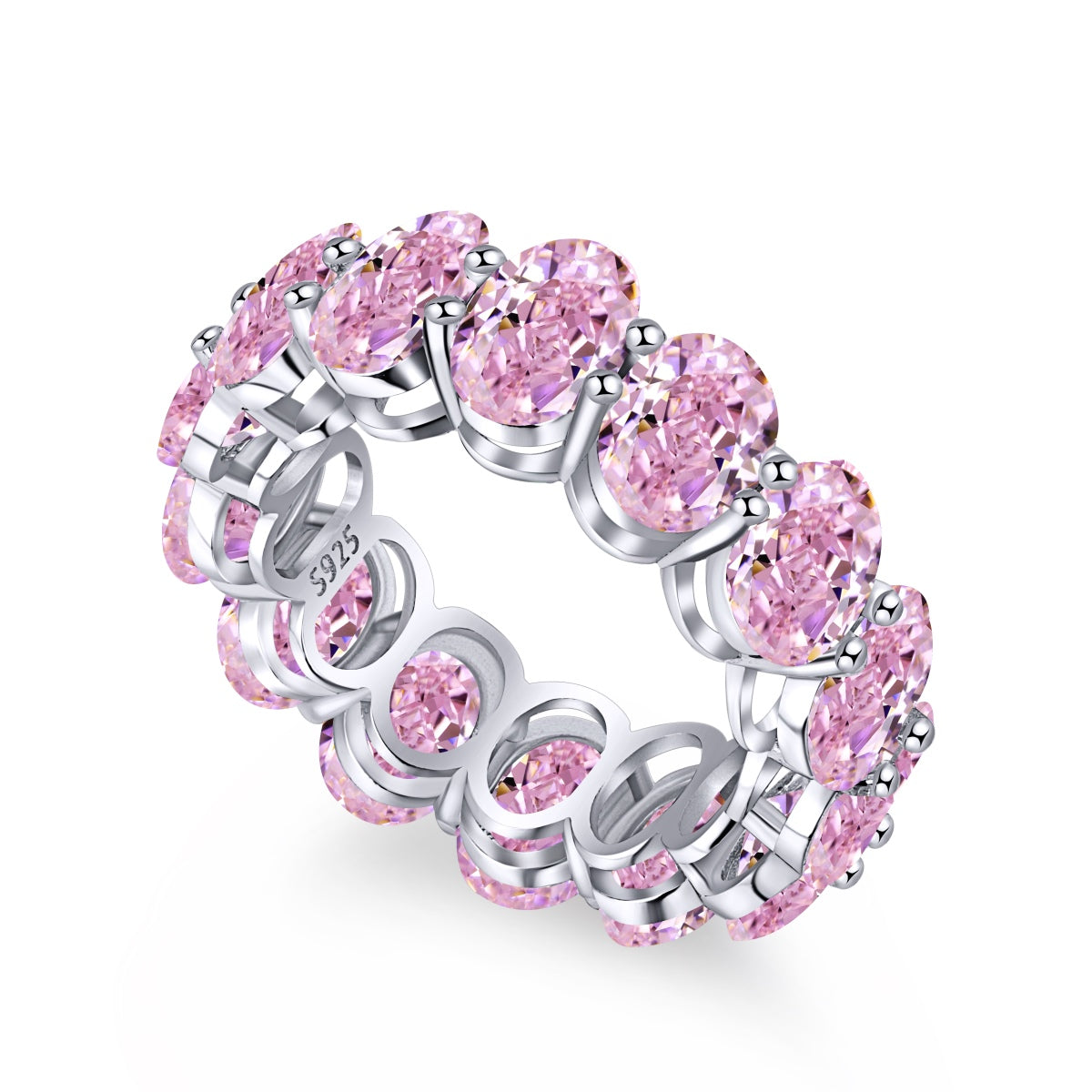 [Love More]Dainty Elongated Cushion Cut Tennis Ring