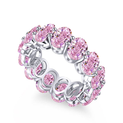 [Love More]Dainty Elongated Cushion Cut Tennis Ring