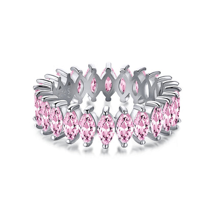 [Love More]Gorgeous Marquise Cut Tennis Ring
