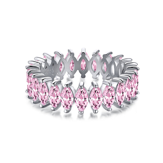 [Love More]Gorgeous Marquise Cut Tennis Ring