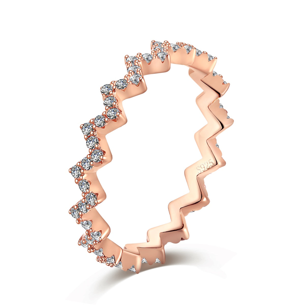 [Love More]Delicate Enchanting Wave Shape Daily Ring