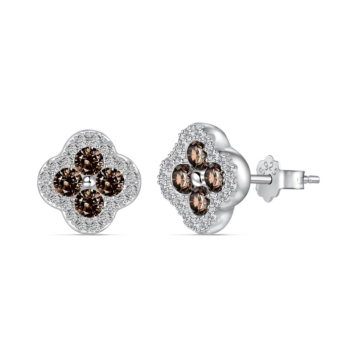 [Love More]Four-Leaf Clover Flower Shaped Earrings