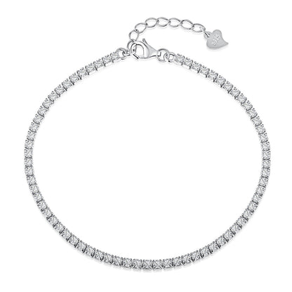 [Love More]Radiant Shinning Princess Cut Tennis Bracelet