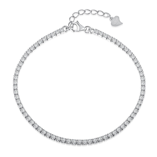 [Love More]Radiant Shinning Princess Cut Tennis Bracelet
