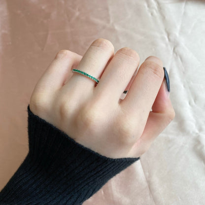 [Love More]Delicate Sparkling Round Cut Daily Ring