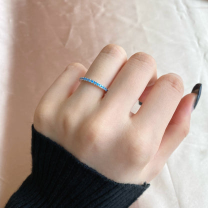 [Love More]Delicate Sparkling Round Cut Daily Ring