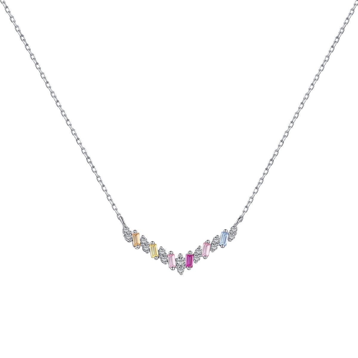 [Love More]Dazzling Rainbow Necklace