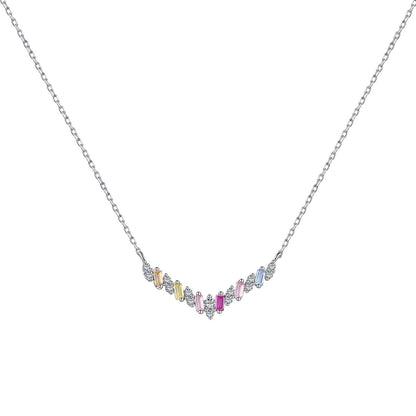 [Love More]Dazzling Rainbow Necklace