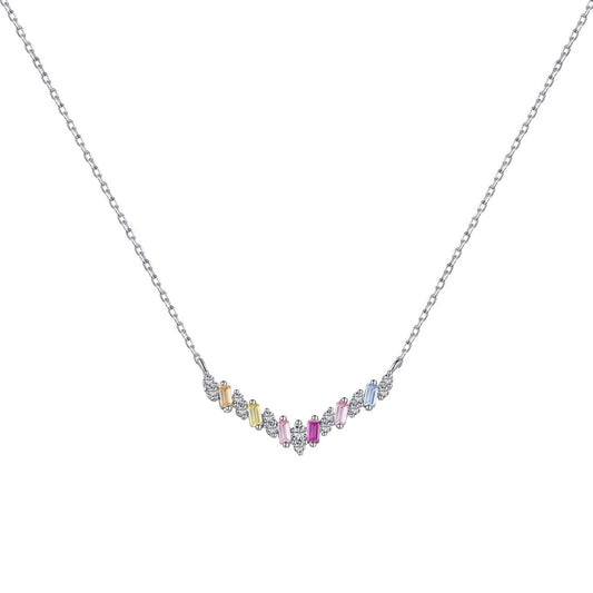 [Love More]Dazzling Rainbow Necklace