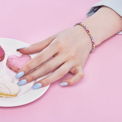 [Love More]Ornate Sparkling Multi Cut Party Bracelet