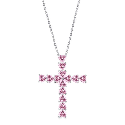 [Love More]Radiant Cross Shape Necklace