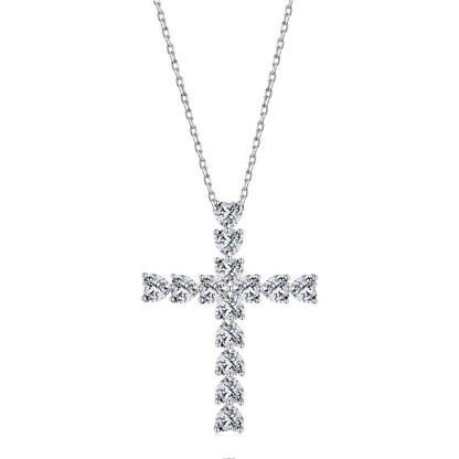 [Love More]Radiant Cross Shape Necklace