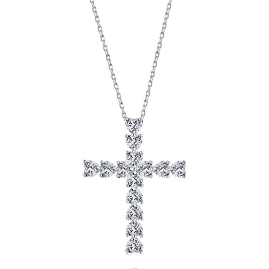 [Love More]Radiant Cross Shape Necklace