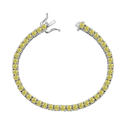 [Love More]Ornate Dazzling Round Cut Tennis Bracelet
