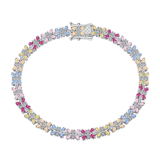 [Love More]Radiant Colorful Emerald Cut Party Bracelet