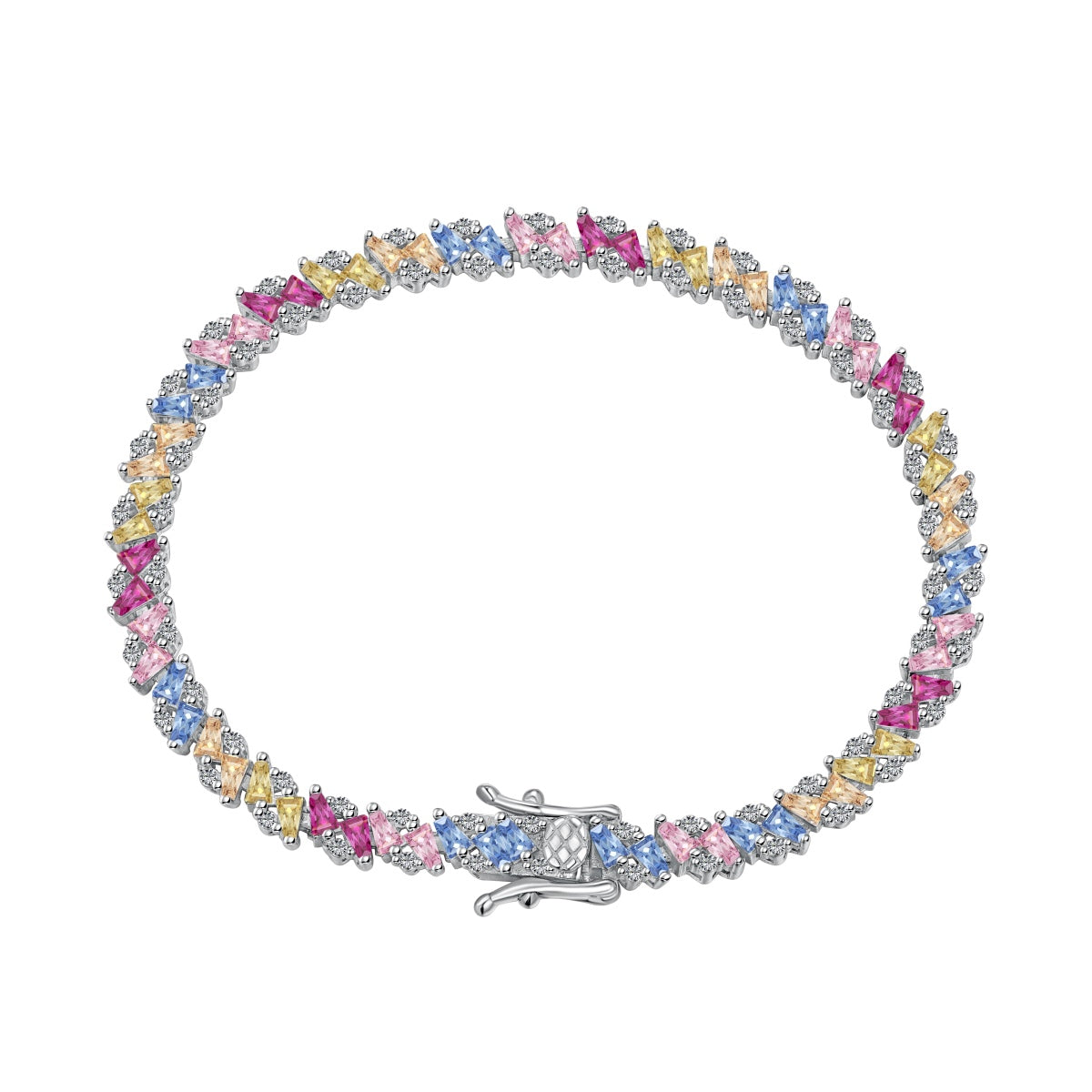 [Love More]Ornate Sparkling Multi Cut Party Bracelet