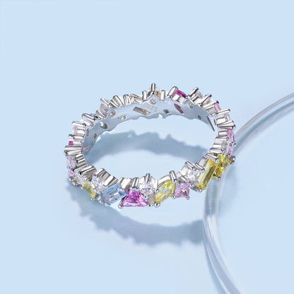 [Love More]Dazzling Polychromatic Multi cut Daily Ring