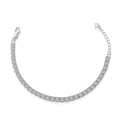 [Love More]Sparkling Radiant Princess Cut Tennis Bracelet