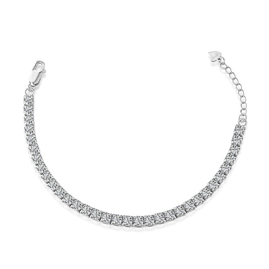 [Love More]Sparkling Radiant Princess Cut Tennis Bracelet