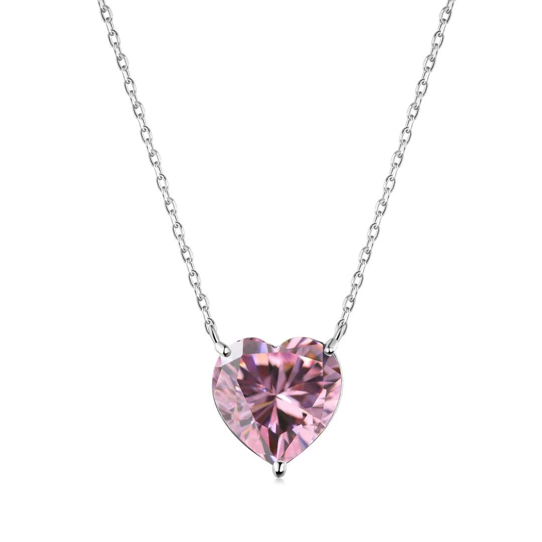 [Love More]6.0 carat Radiant Heart Shape Necklace