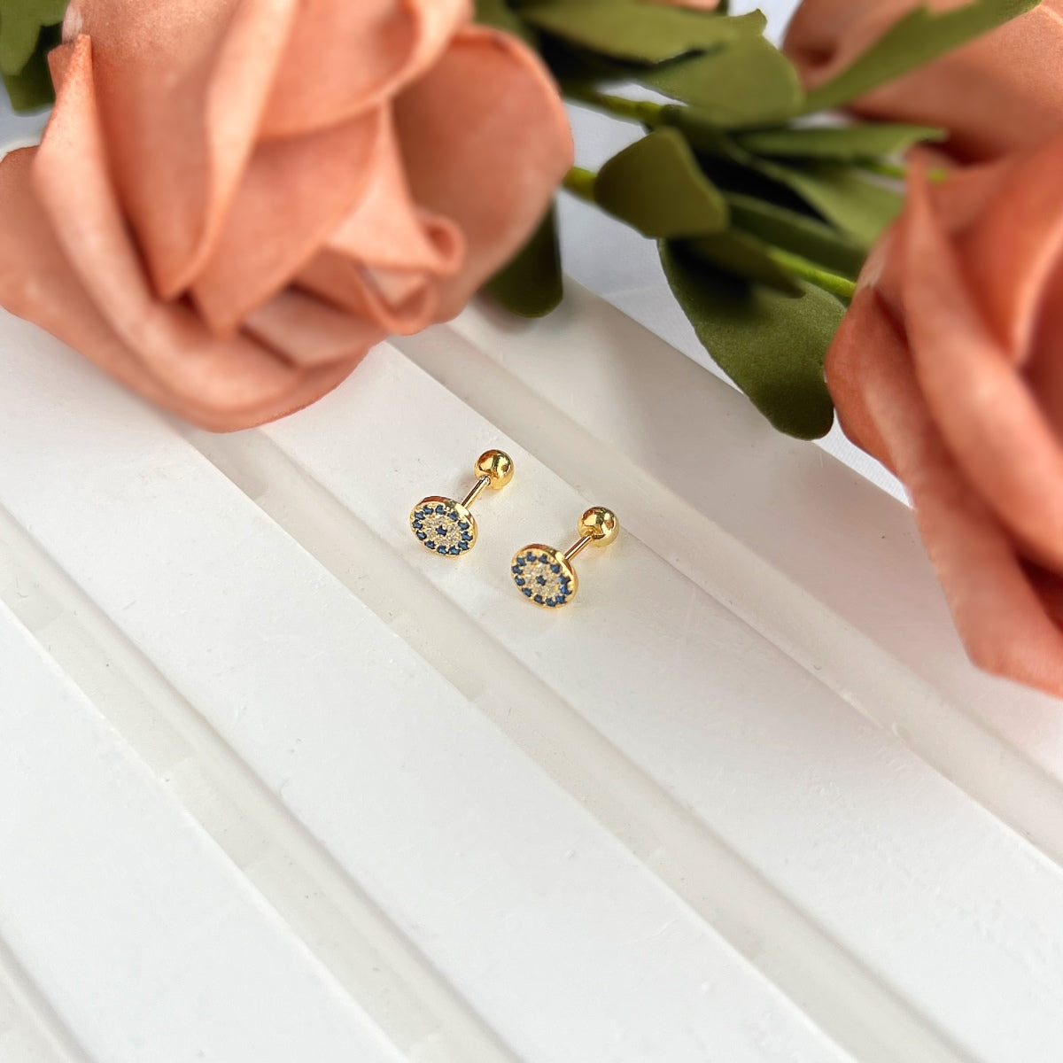[Love More]Devil's Eye Ear Bone Nail Earrings