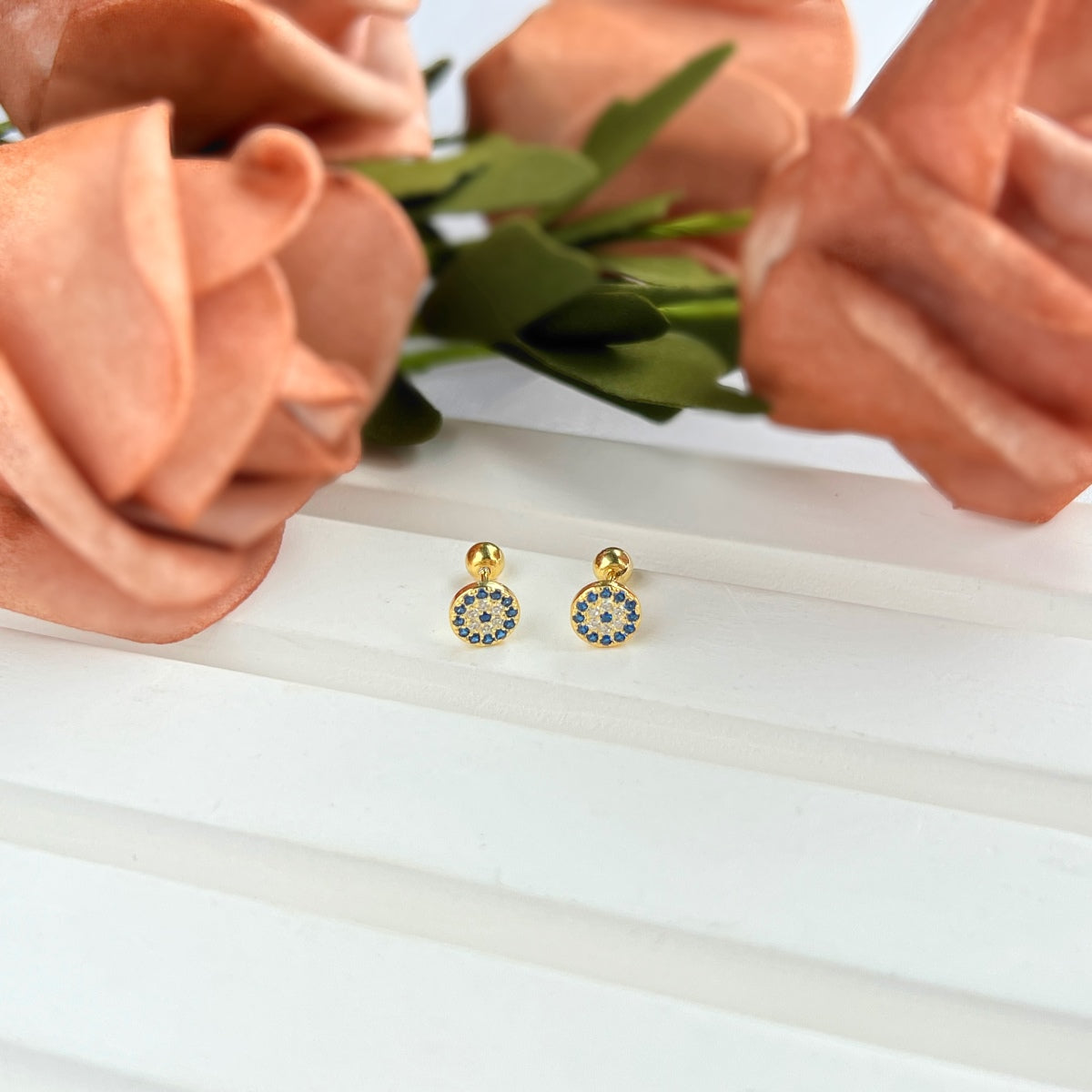 [Love More]Devil's Eye Ear Bone Nail Earrings