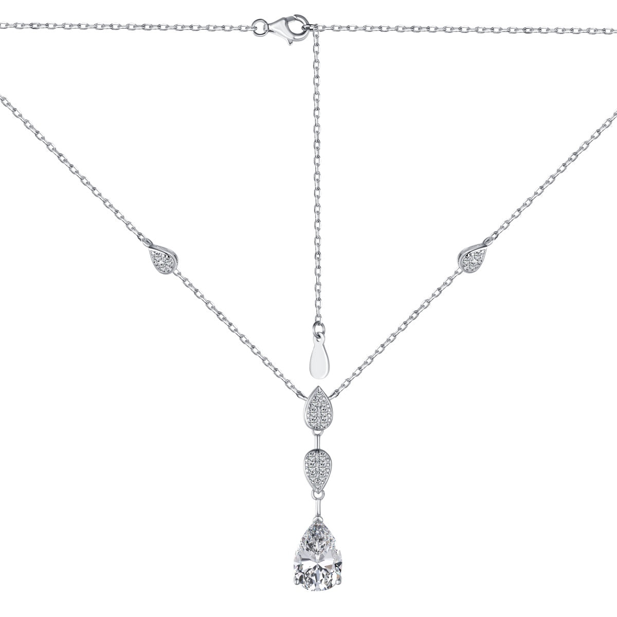 [Love More]Dazzling Pear Cut Necklace