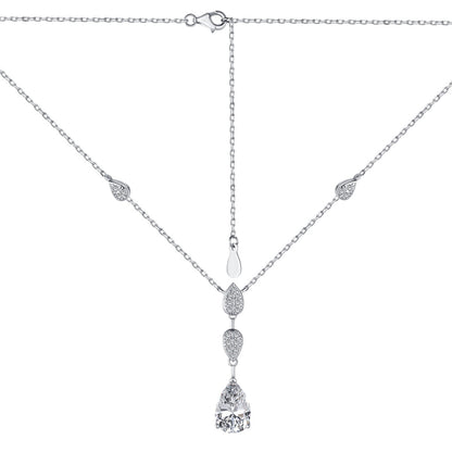 [Love More]Dazzling Pear Cut Necklace