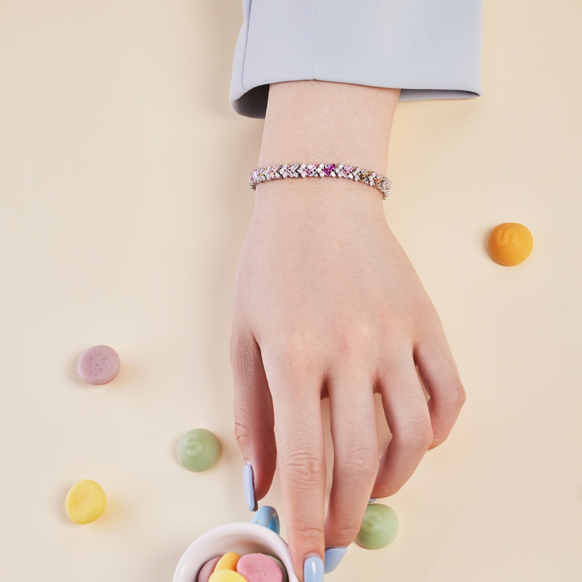 [Love More]Dazzling Unique Multi Shape Daily Bracelet