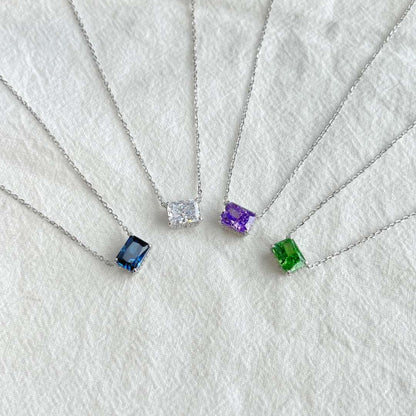 [Love More]Luxurious Square Shape Colorful Necalack