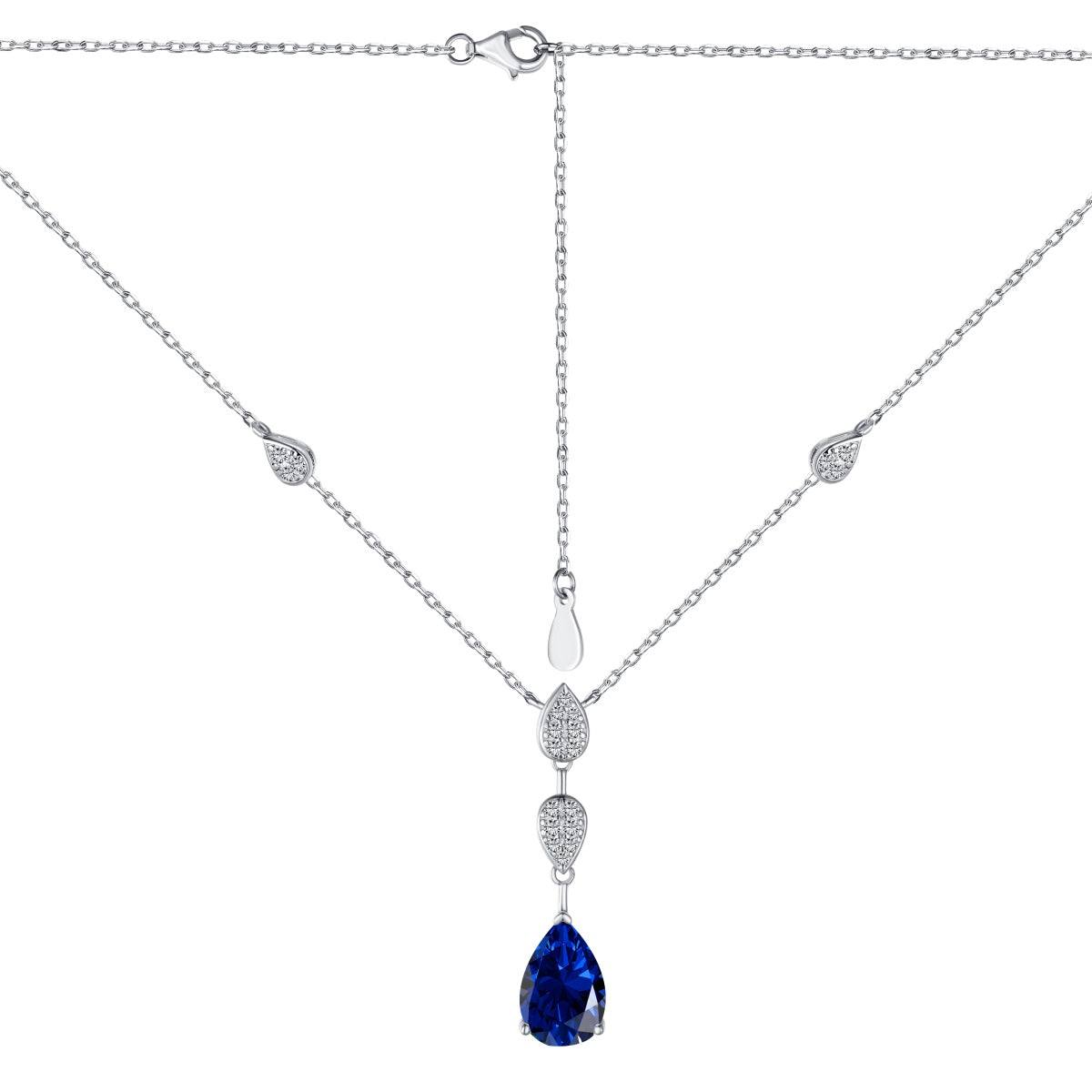 [Love More]Dazzling Pear Cut Necklace