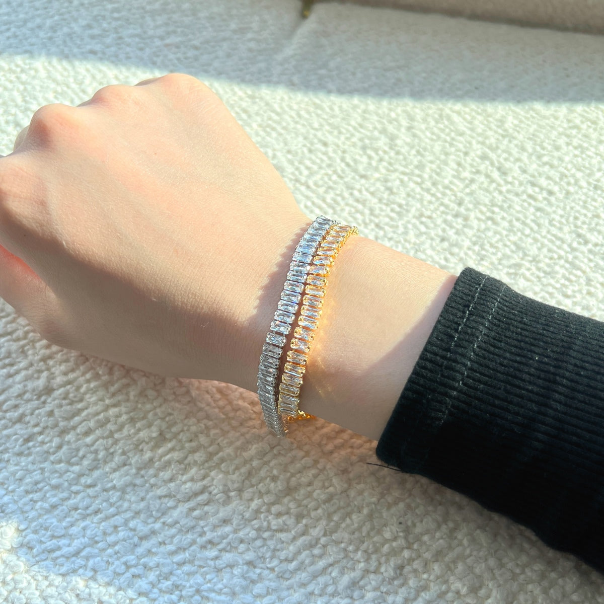 [Love More]Exquisite Emerald Cut Daily Bracelet