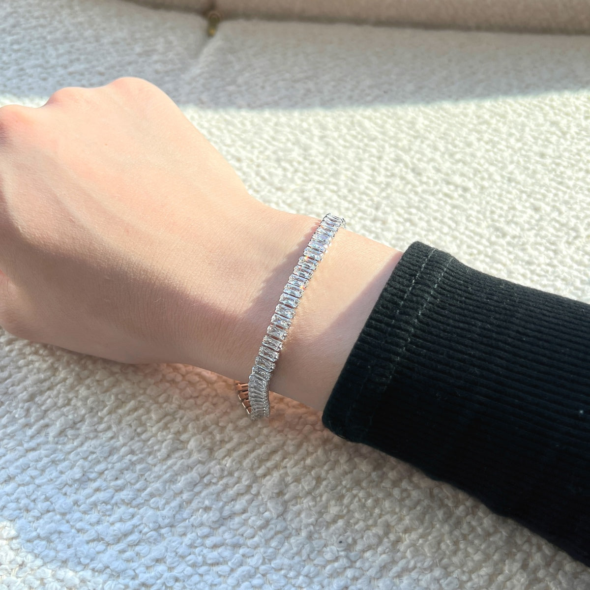 [Love More]Exquisite Emerald Cut Daily Bracelet