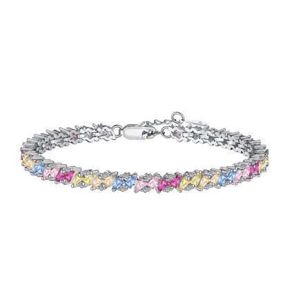 [Love More]Ornate Sparkling Multi Cut Party Bracelet