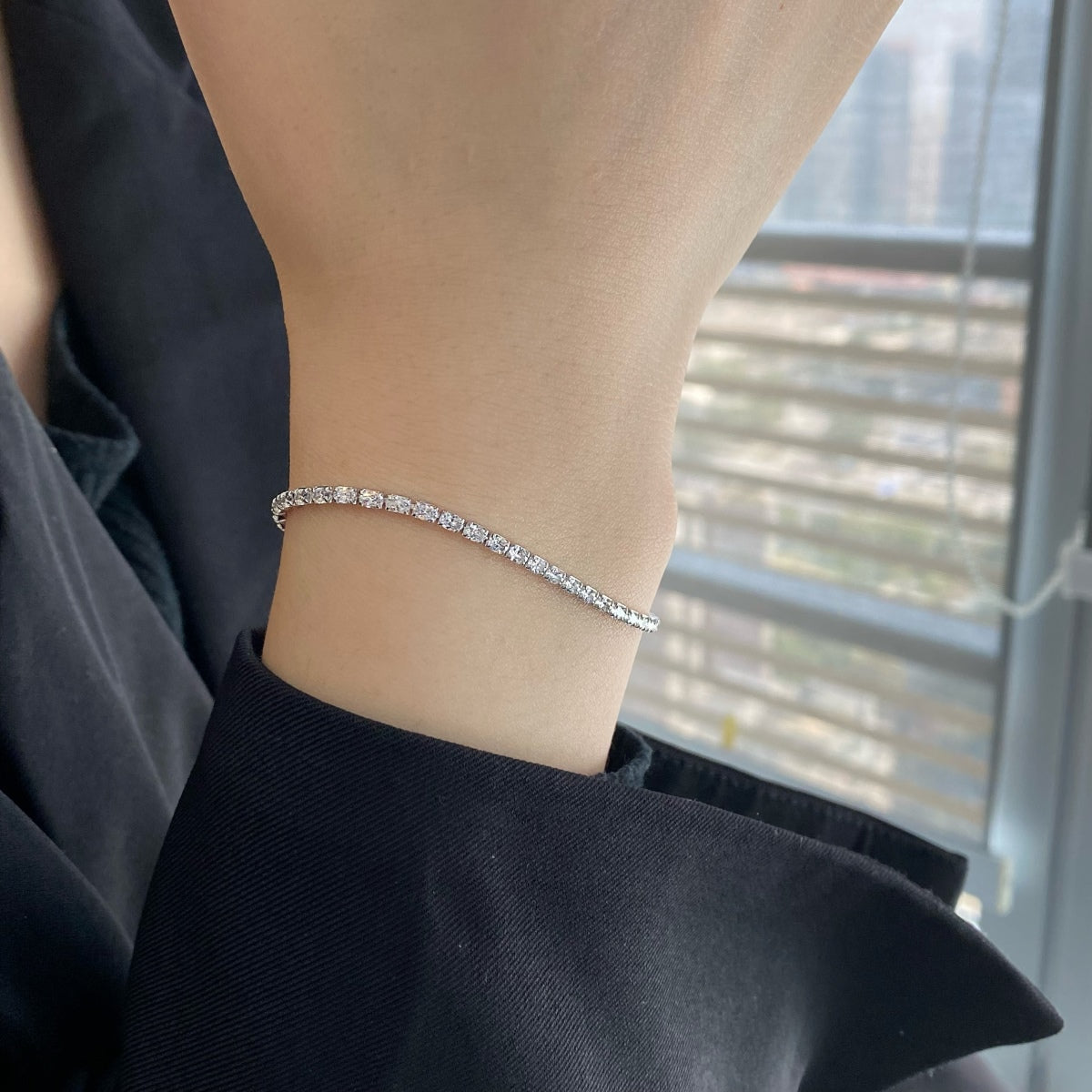 [Love More]Elegant Emerald Cut Daily Bracelet