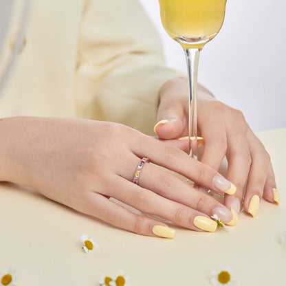 [Love More]Dazzling Lustrous Round Cut Tennis Ring
