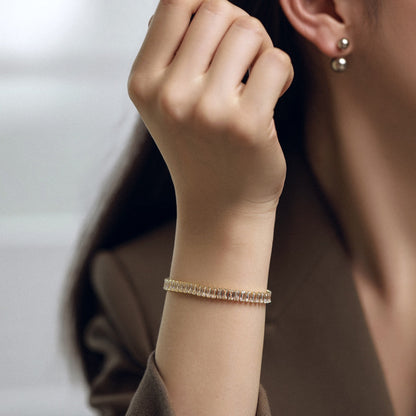 [Love More]Exquisite Emerald Cut Daily Bracelet