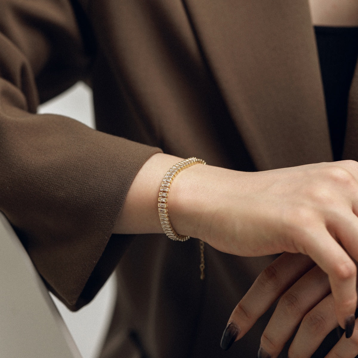 [Love More]Exquisite Emerald Cut Daily Bracelet