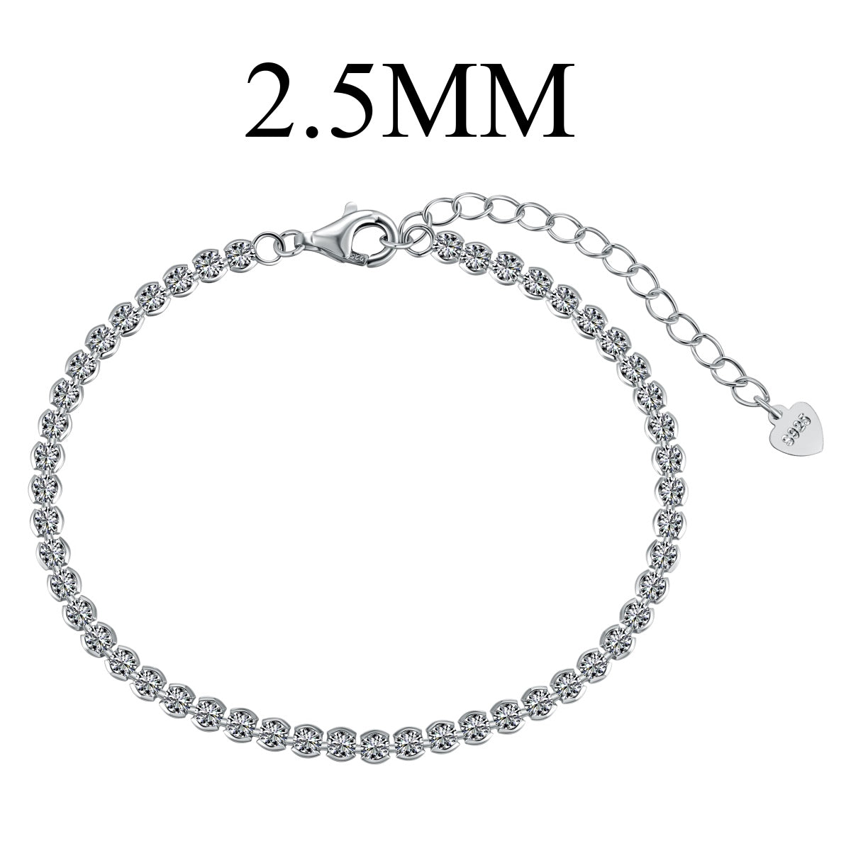 [Love More]Dazzling Sparkling Round Cut Daily Bracelet