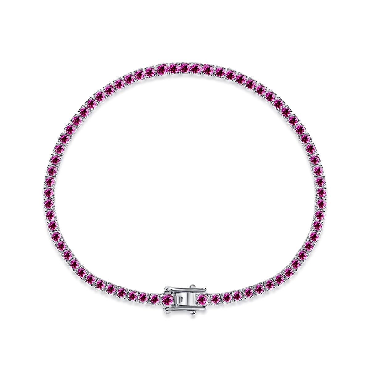 [Love More]Dazzling Colorful Round Cut Daily Bracelet