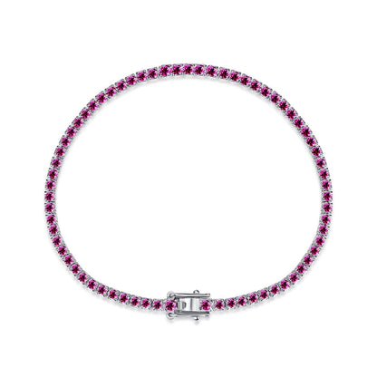 [Love More]Dazzling Colorful Round Cut Daily Bracelet